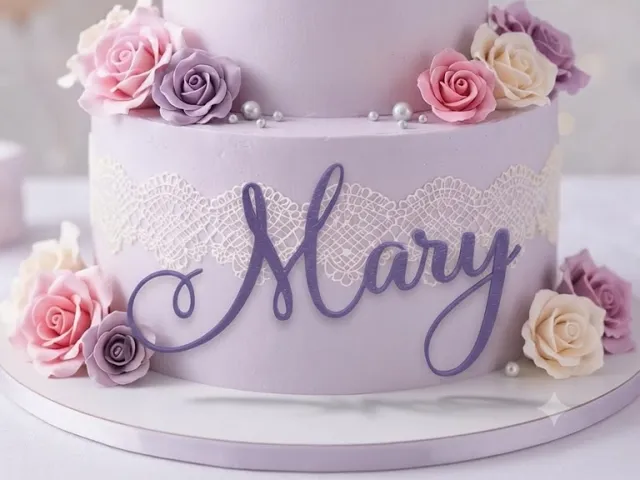 Custom Name Mary Floating topper