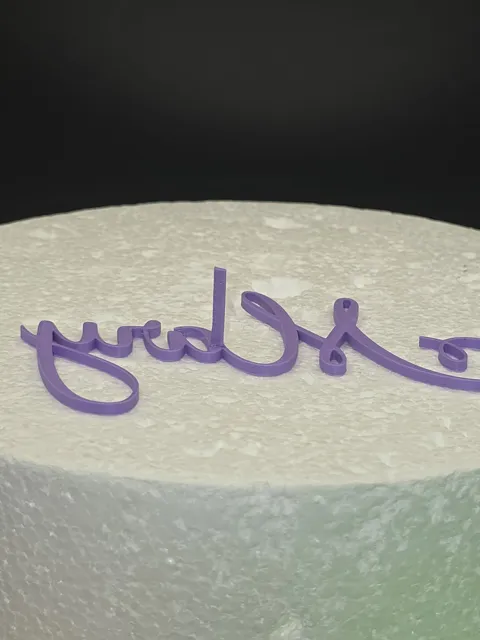 Custom Name Mary Floating topper view 3