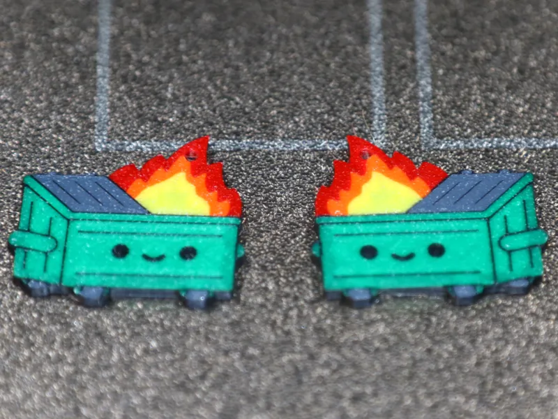 Dumpster Fire Earrings