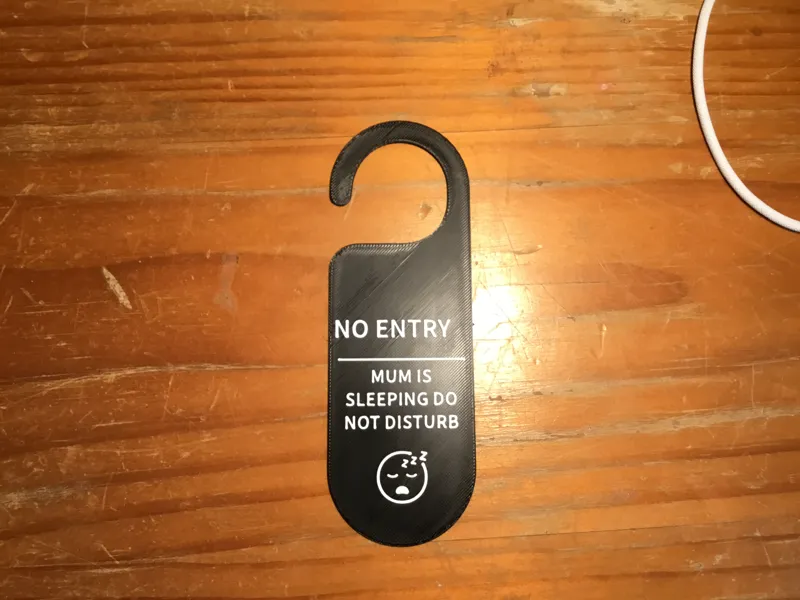 funny door sign #3 mum is sleeping