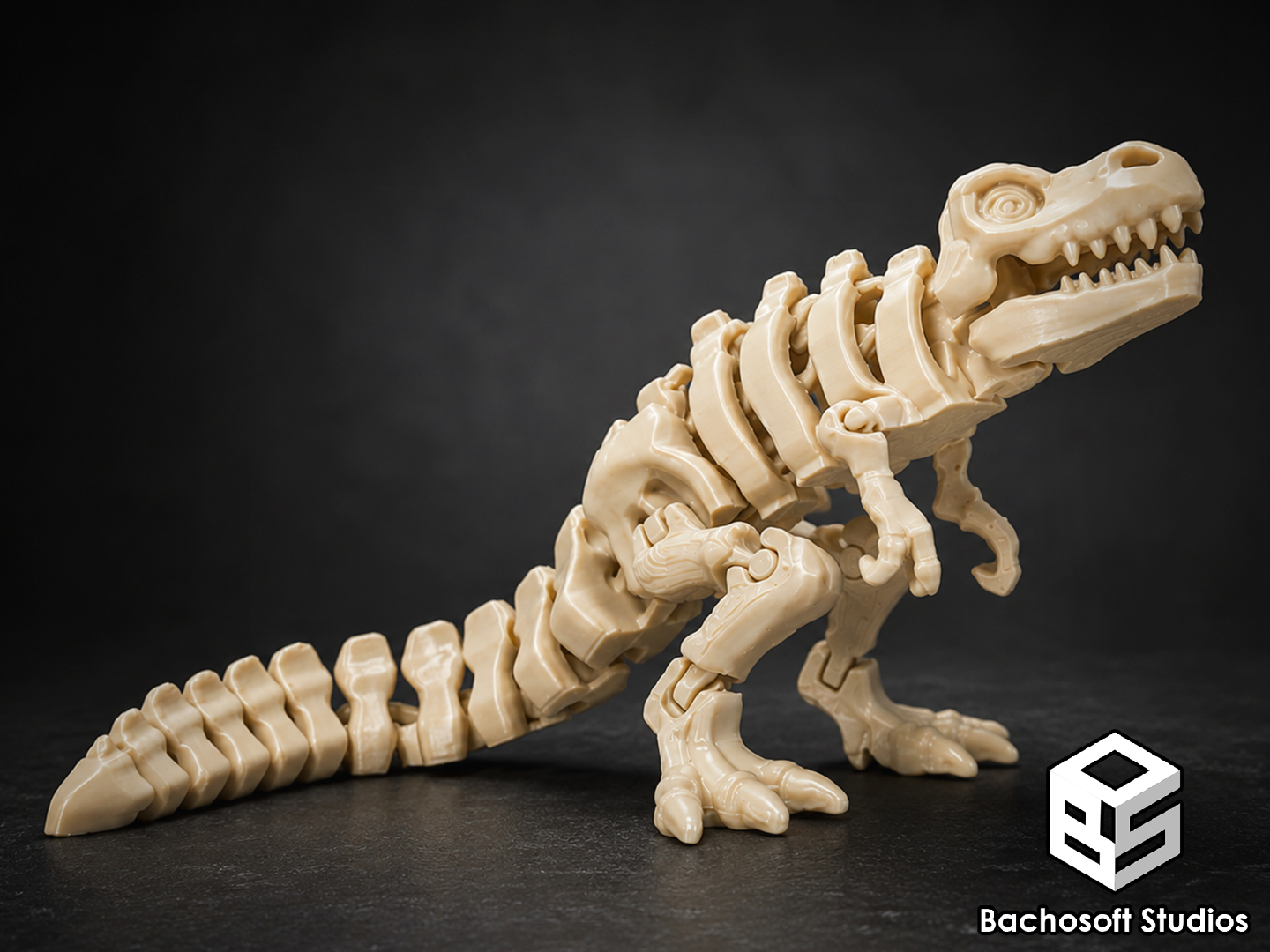 Flexi Poseable Articulated T-rex Skeleton - 1