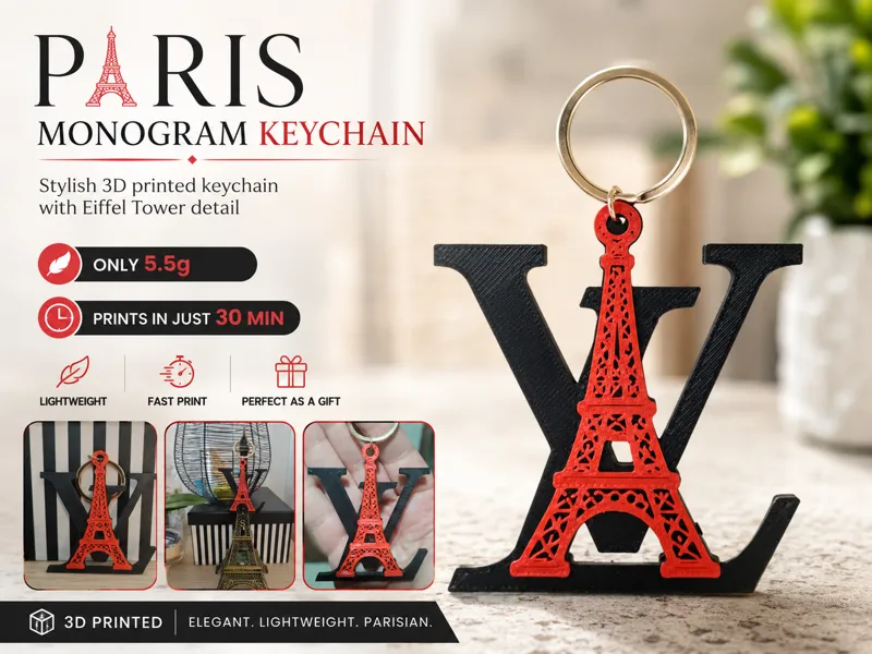 Luxury Paris Keychain
