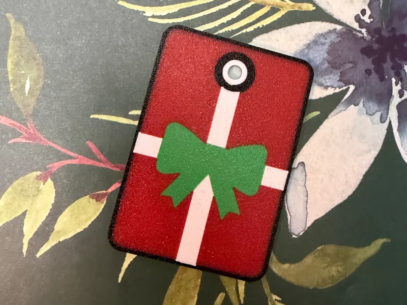 Christmas Present Style Gift tag