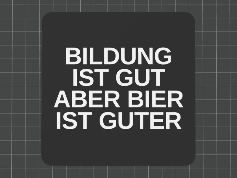 Bier Schild "Bildung ist gut, aber Bier ist guter"