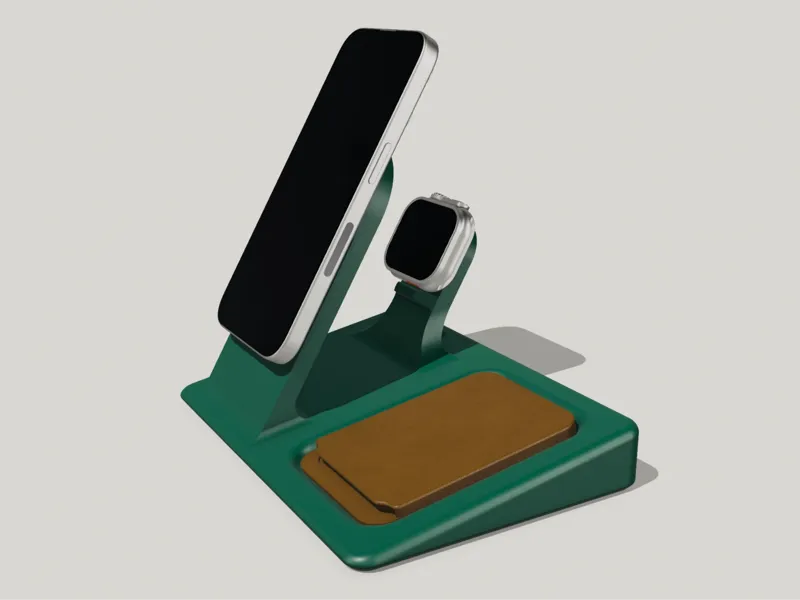 iPhone & Watch Base Station (ESR HaloLock Qi2)