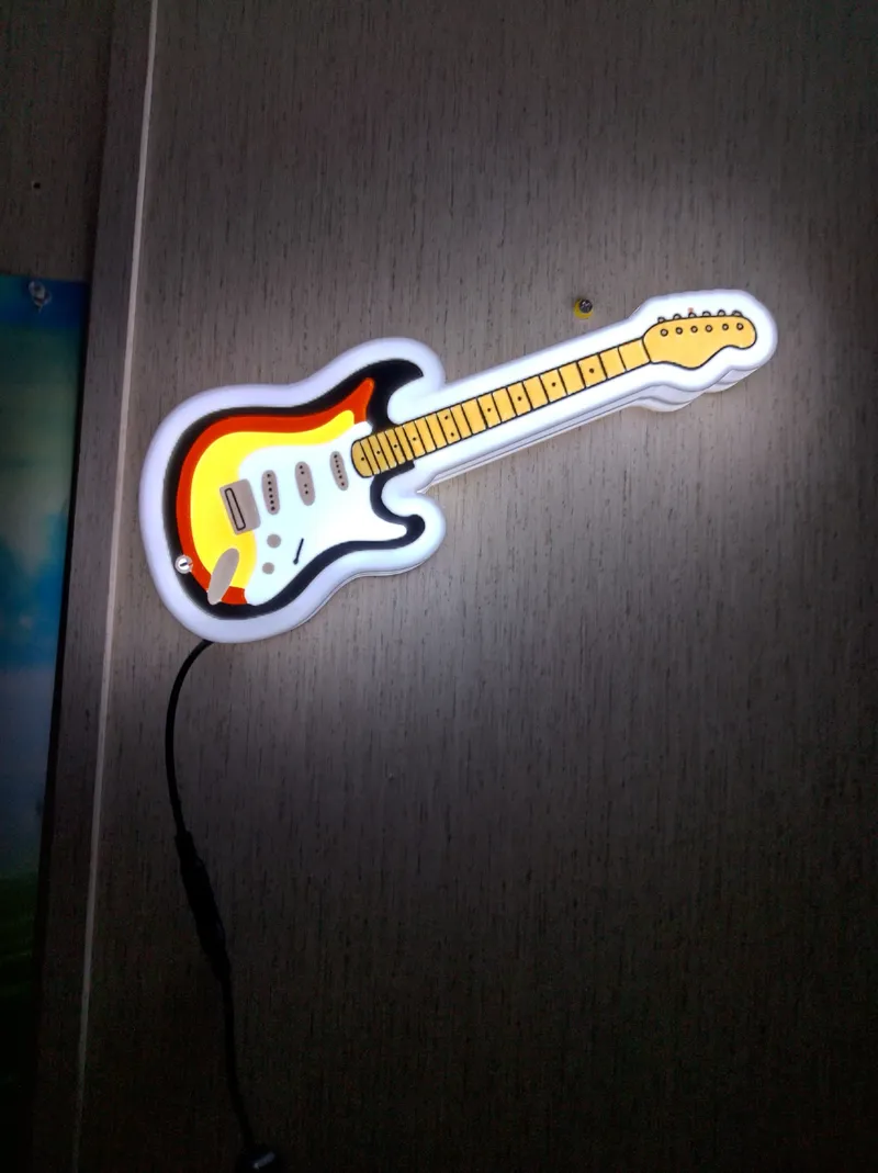 Guitar LED light box