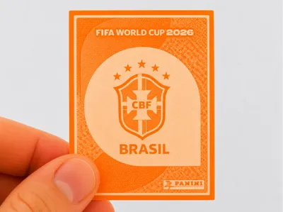 3D Figurine Brazil Shield (Panini 2026 Album)