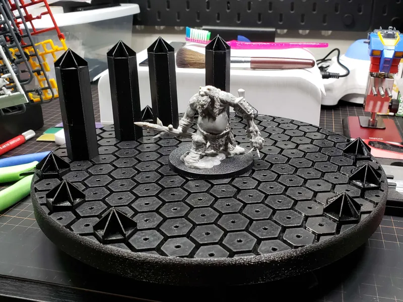 Painting Turntable Remix+Tall Standoffs 250x250mm