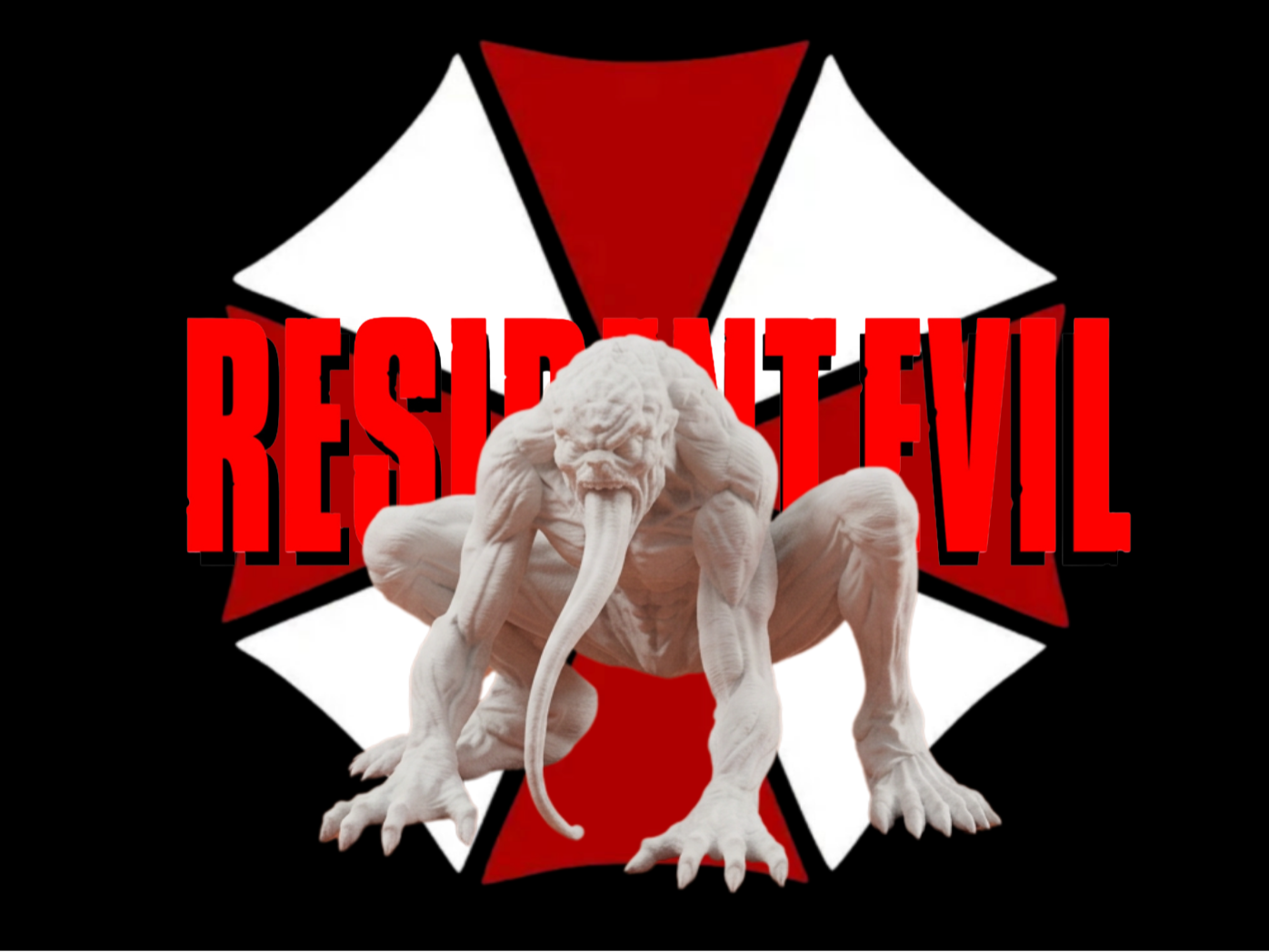 Licker – Resident Evil Inspired Creature Figurine