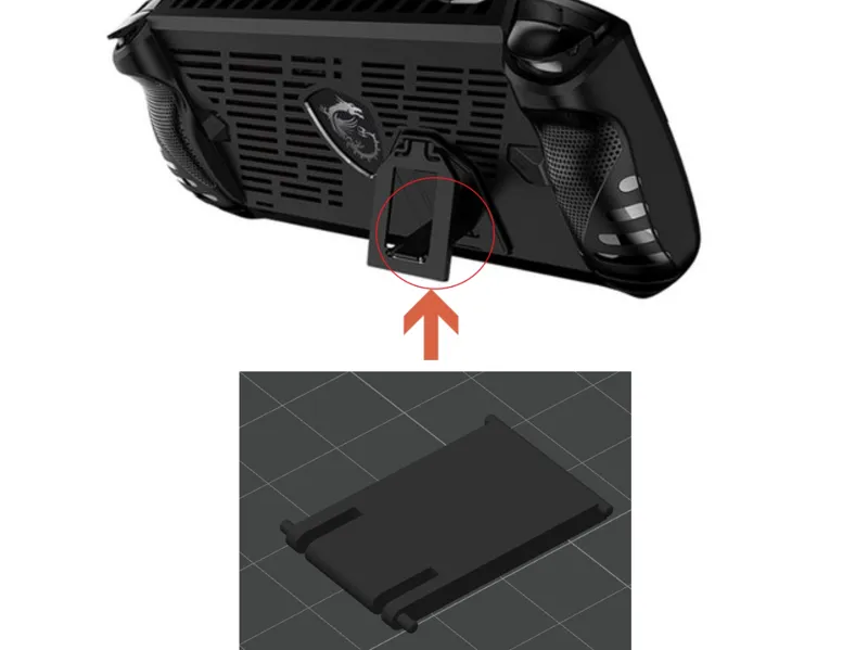 msi claw protective case kickstand part