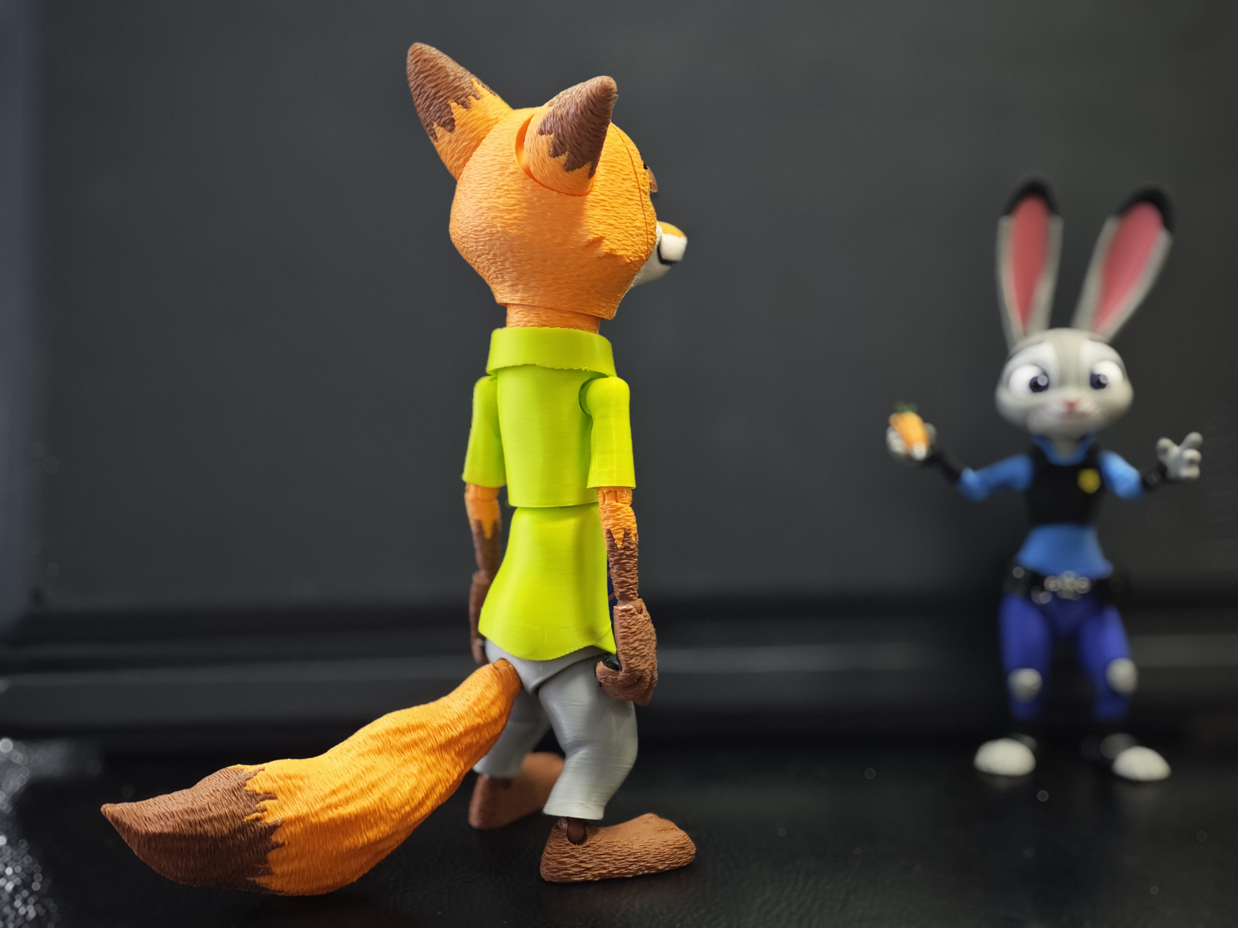 3Dプリント ズートピア ニック・ワイルド 可動フィギュア Zootopia