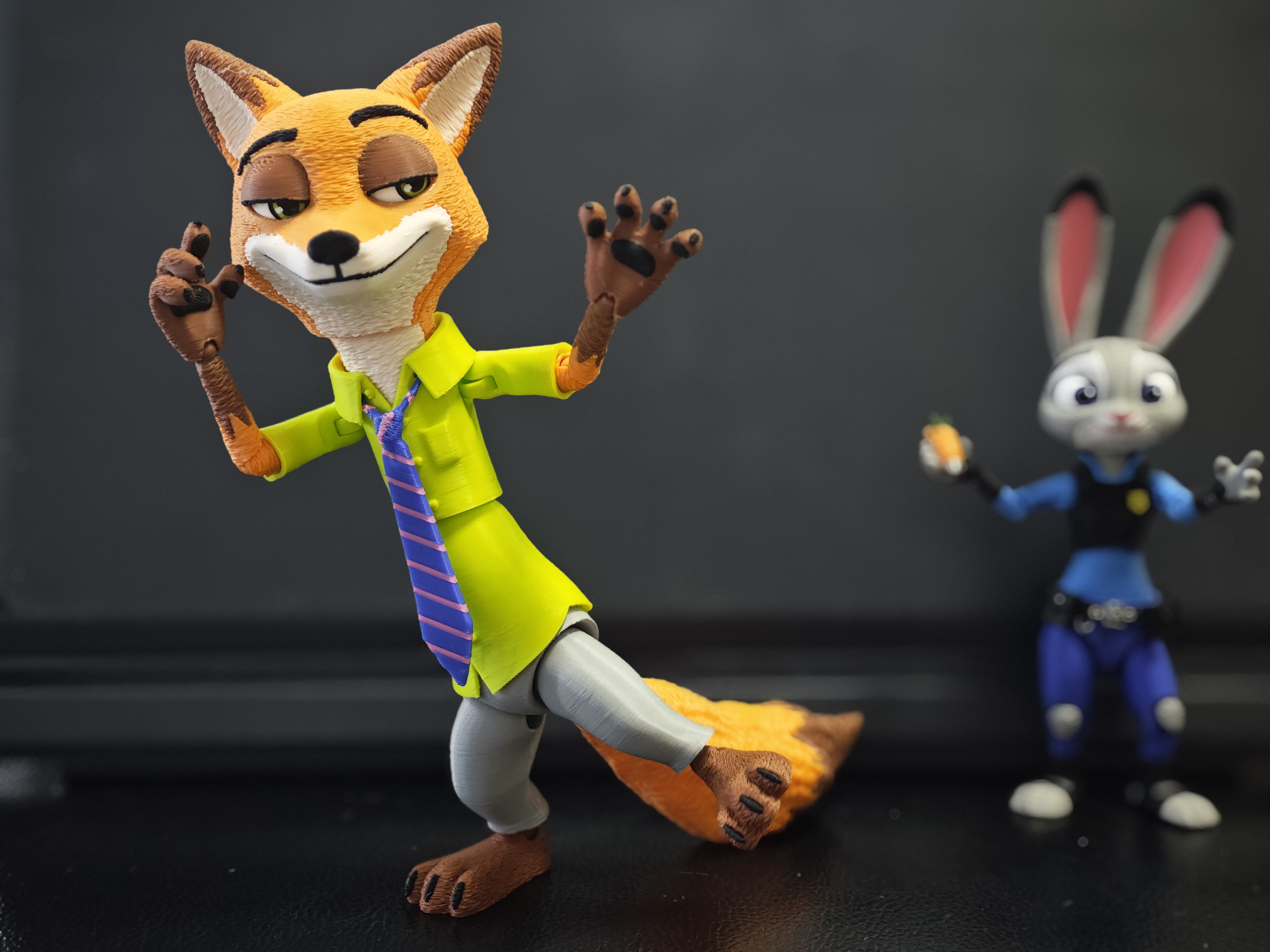 3Dプリント ズートピア ニック・ワイルド 可動フィギュア Zootopia