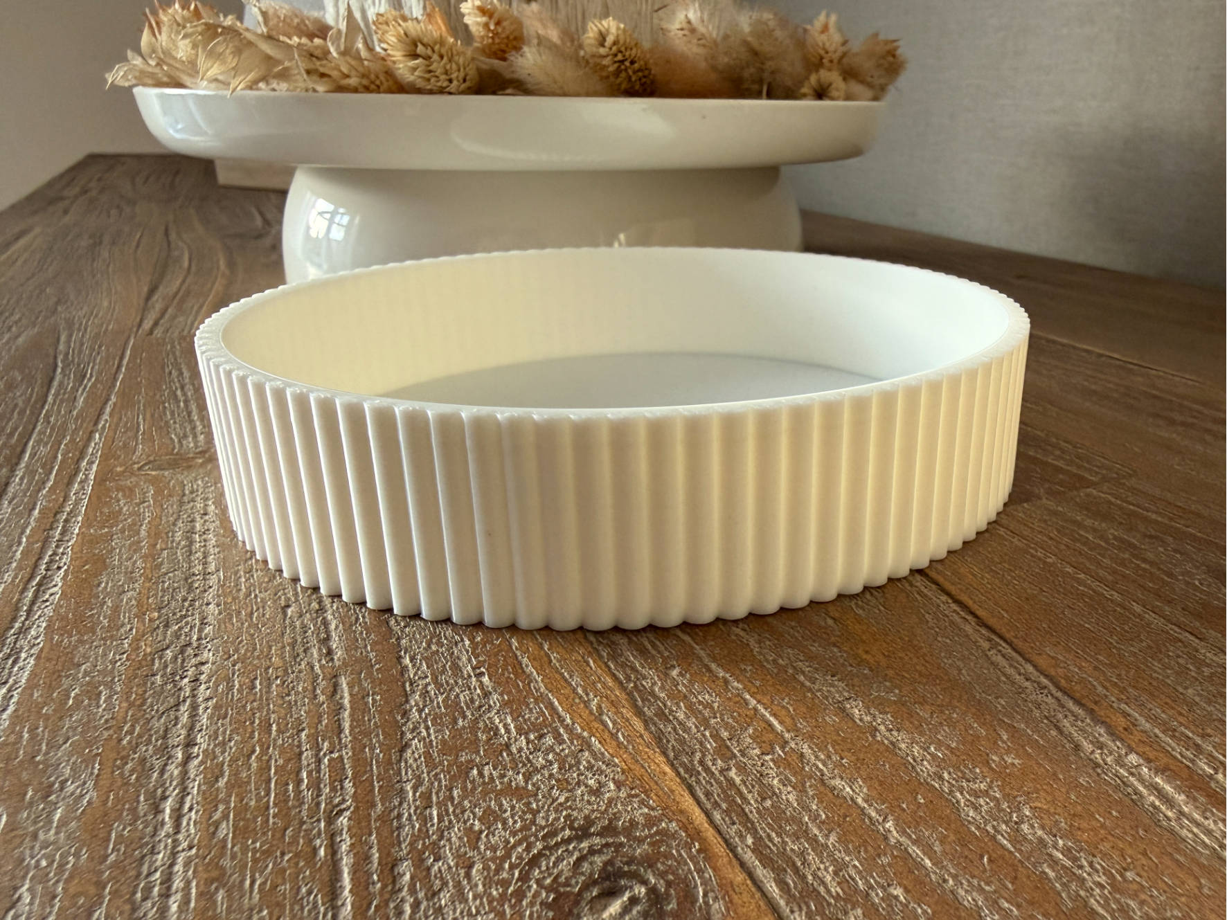 Dekorative Schale, Tablett, abgerundet