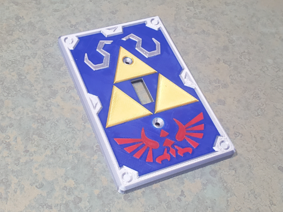 Zelda Triforce Light Switch Cover