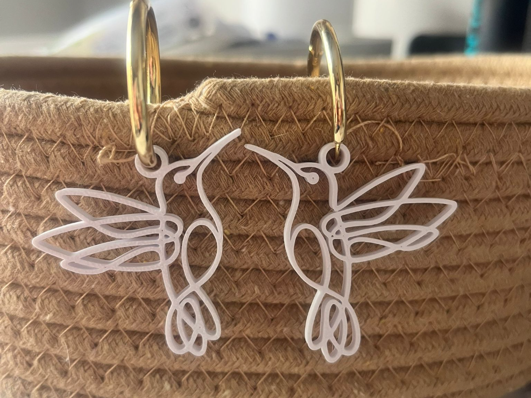 Pendientes colibrí