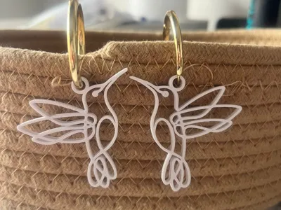 Hummingbird earrings