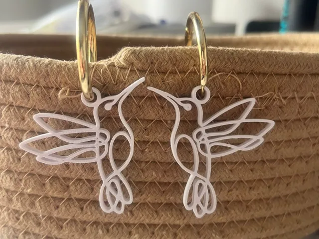Pendientes colibrí