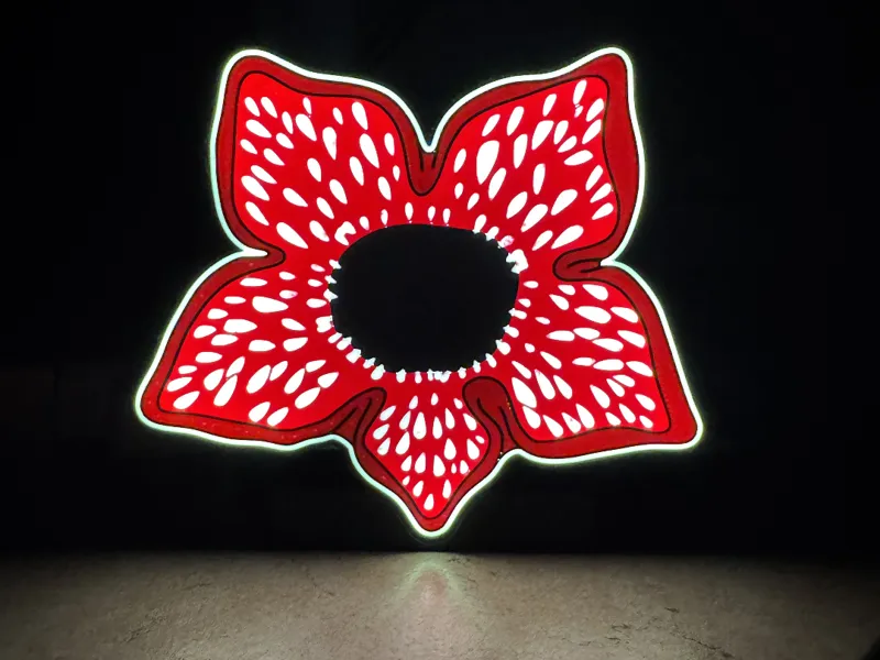 Demogorgone Stranger Things Lighbox con appoggio