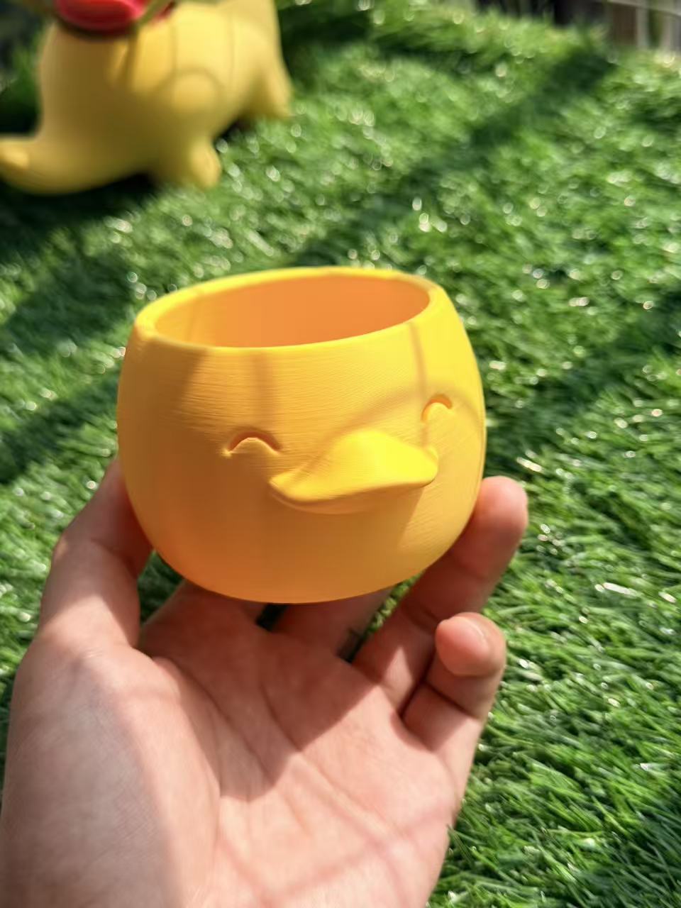 Miniatura 3 do modelo 3D 鸭鸭花盆