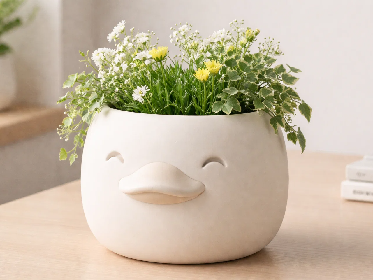 鸭鸭花盆