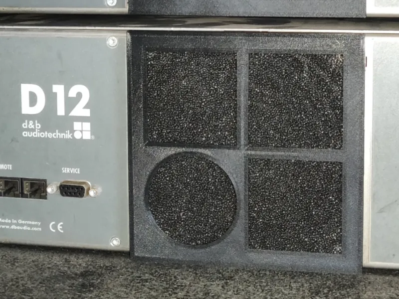 d&b D12 Exaust Cooling Fan Filter Holder