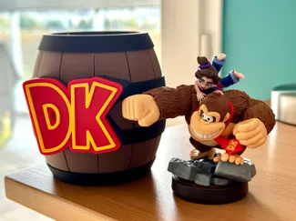 Donkey Kong Barrel Pencil Holder (NO AMS)