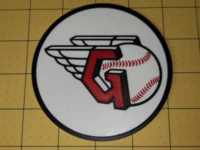 Cleveland Guardians coaster set with holder