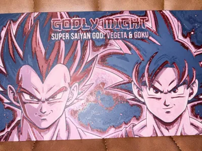 SUPER SAIYAN GOD: VEGETA & GOKU HUEFORGE