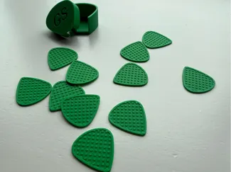 Textured Guitar Picks and Case