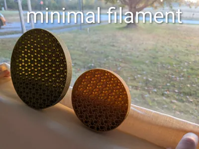Gyroid Plant Tray or Coaster – Minimal Filament
