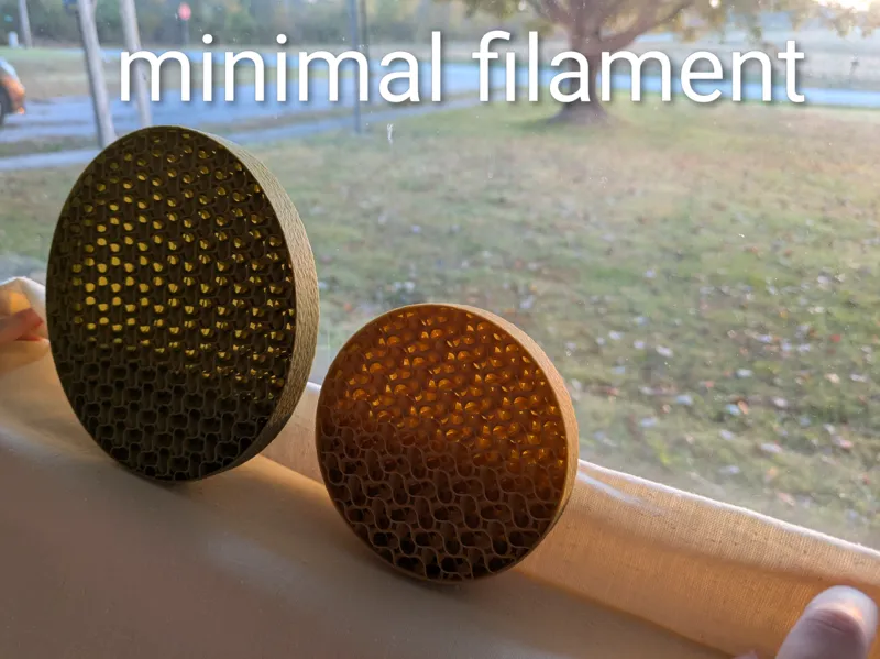 Gyroid Plant Tray or Coaster – Minimal Filament