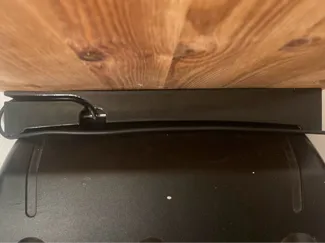 Logitech G920 pedal backstop with screwholes