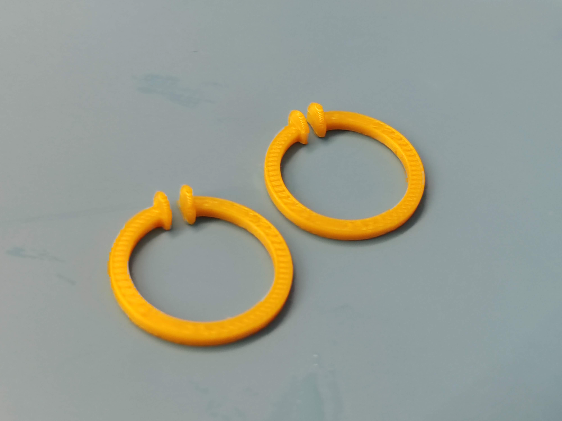 Print-in-Place Snap Hoop Earrings for Kids