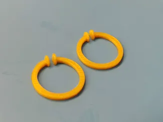 Print-in-Place Snap Hoop Earrings for Kids