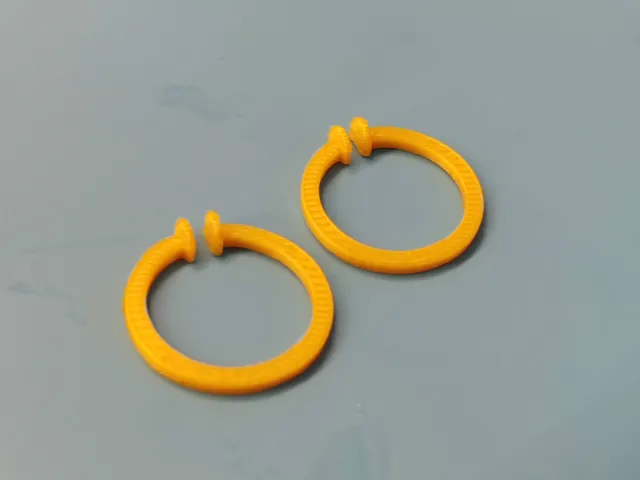 Print-in-Place Snap Hoop Earrings for Kids