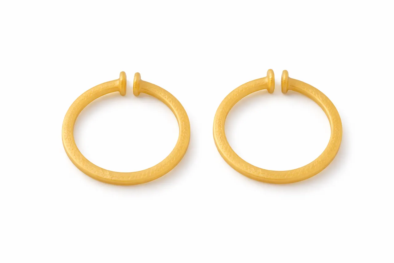 Print-in-Place Snap Hoop Earrings for Kids view 3