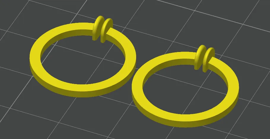 Print-in-Place Snap Hoop Earrings for Kids view 4