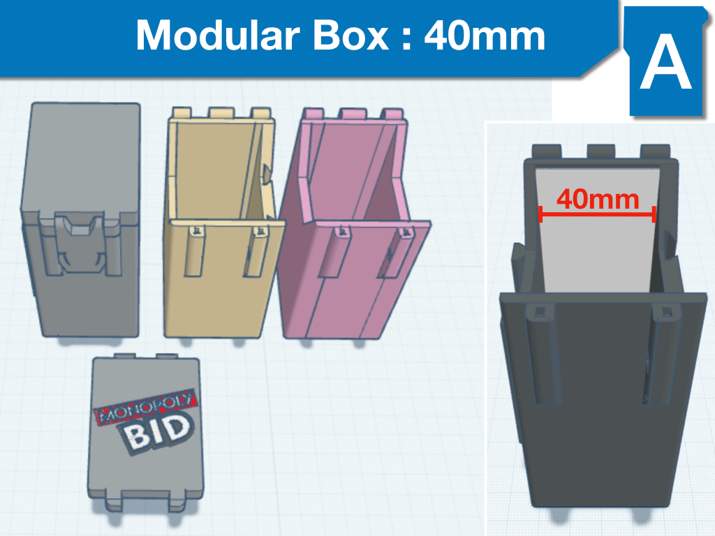 Modular Game Boxes A - 40mm