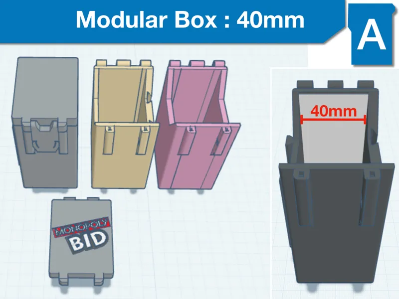 Modular Game Boxes A - 40mm