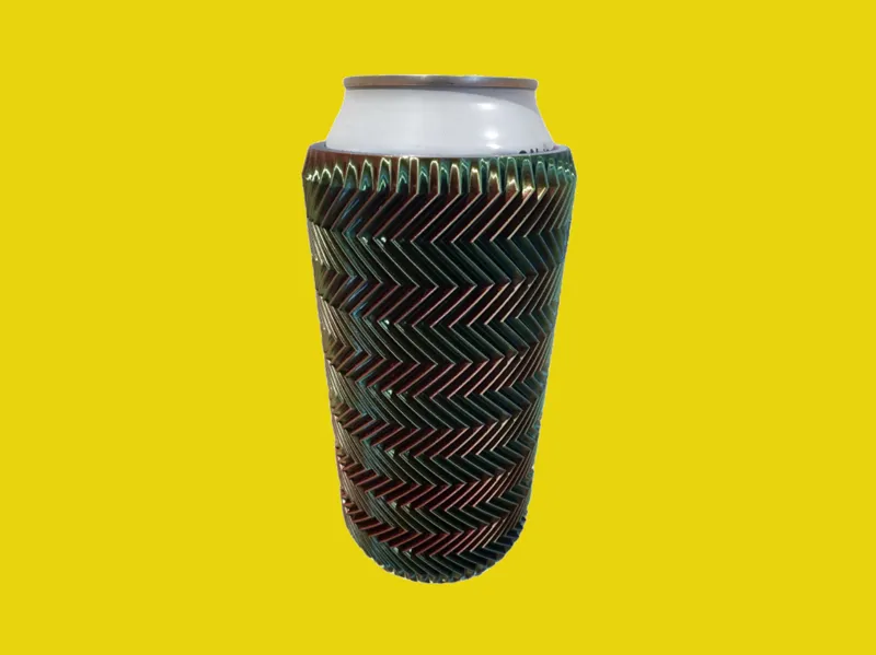 Insulated Can Koozie with Grip (16 oz)