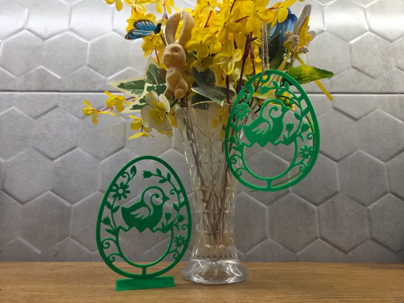 Easter Chick Silhouette Decoration 