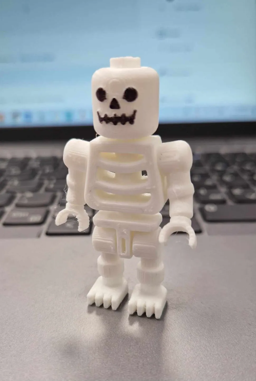 Brick Skeleton Figure - Print In Place - Free 3D Print Model - MakerWorld