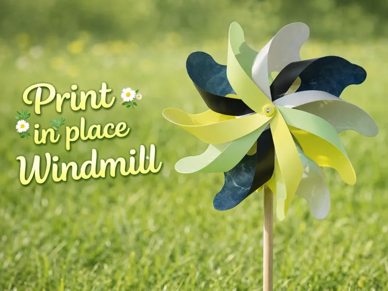 Print in Place Windmill Spinner