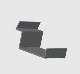 Ripiano porta cover/accessori per dogato - Cover/accessory shelf for slatwall