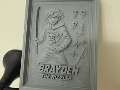Brayden Rizzler Anime relief