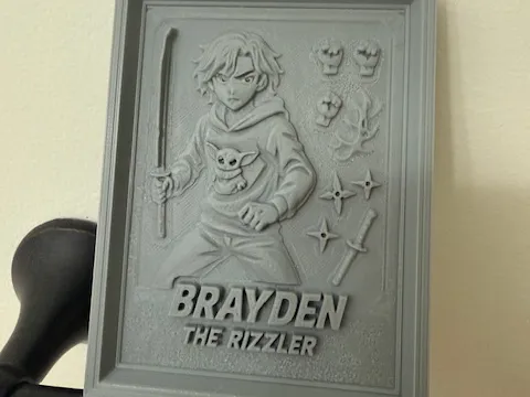 Brayden Rizzler Anime relief