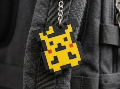 Gen 1 Pikachu Overworld Sprite Keychain