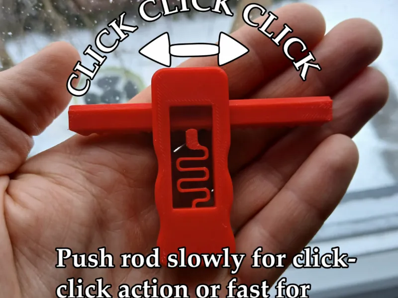 Rod clicker fidget