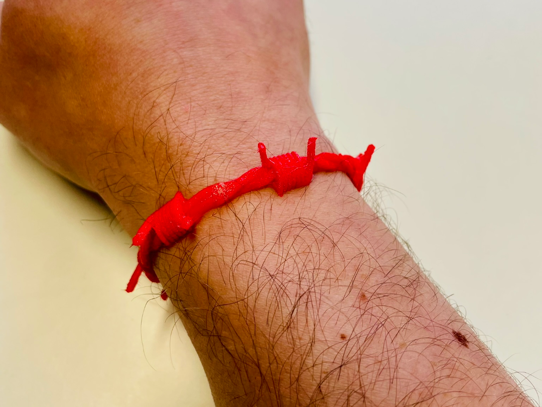Barbed Wire Bracelet Armband modular design TPU