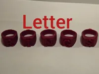 Bagues lettres alphabet — photo 2